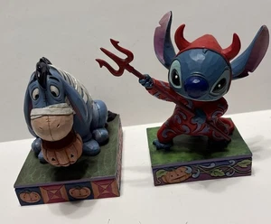 Jim Shore Stitch Eeyore Disney Showcase Collection Halloween Lot - Bild 1 von 9