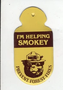 SMOKEY THE BEAR MEDAILLE DOSE METALL PIN - MICHIGAN DEER PATCH - Bild 1 von 1