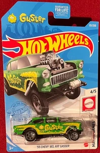 HOT WHEELS GUSTER '55 CHEVY BEL AIR GASSER GREEN 121/250. SEE COMBINED OFFERS! - Picture 1 of 1