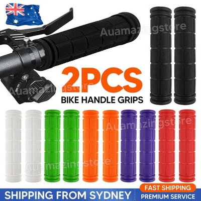 2X Bicycle Handle Bar Grips Silicone Soft BMX MTB Cycle Mountain Bike Scooter AU - image 1 of 4