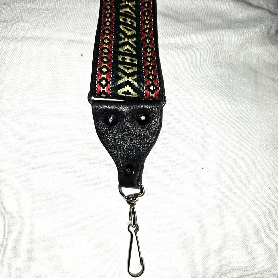 Vintage Retro Adjustable Geometric Multicolor Camera Strap, Good Used Condition - Image 1 of 1