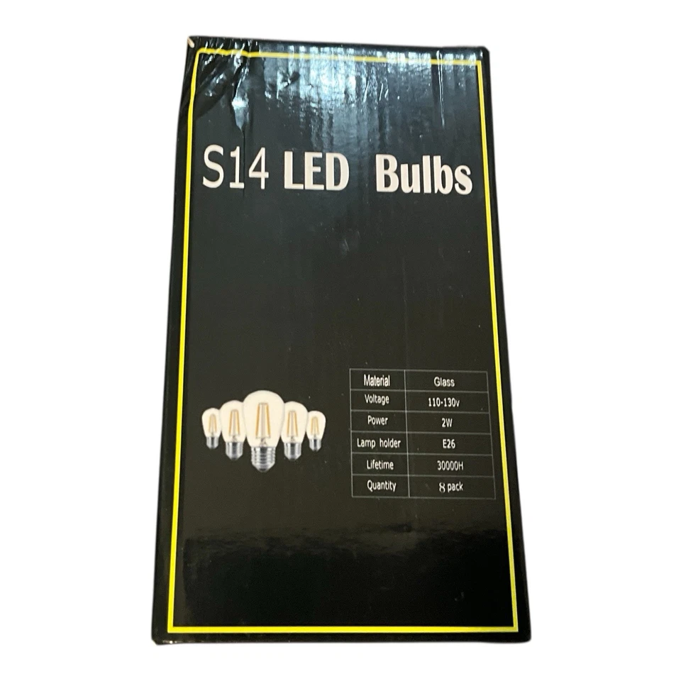S14 LEB Bulbs. 2W.   8 Pack - Image 1 of 1