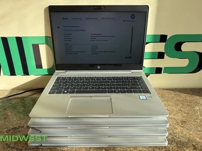 (Lot of 4) HP EliteBook 840 G5 i5-8350U 1.70GHz 8GB RAM No OS/HDD/SSD/Battery - Image 1 of 4