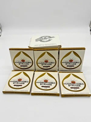 Gibson Hydrophobic 青铜原声吉他弦 12/52 (6 件装密封全新无标签) — 第 1/4 张图片