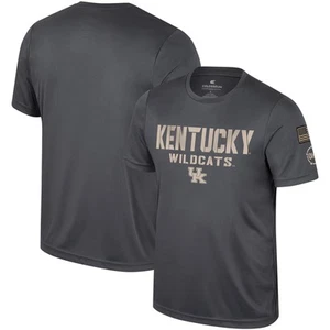 Men's Colosseum Charcoal Kentucky Wildcats OHT Military Appreciation  T-Shirt - Picture 1 of 4