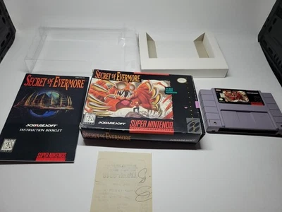 Secret of Evermore Super Nintendo Entertainment System SNES, 1995 Tested W Book - Image 1 of 4