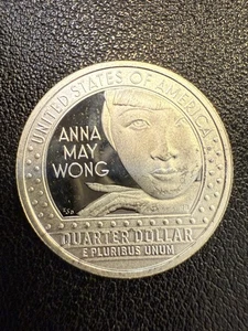 2022 S Silver Proof Anna May Wong Quarter - 99% Silver - R171 - Picture 1 of 2