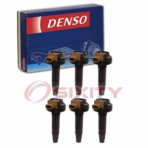 6 pc Denso Direct Ignition Coils for 2013-2017 Ford Flex 3.5L V6 Spark Wire xo - Picture 1 of 5