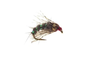 3 HOLY GRAIL Nymph Flies GOLDHEAD Hares Ear Trout FLY Fishing Size 10 12 14 16 - Picture 1 of 1