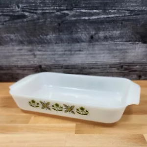 Anchor Hocking Fire King Meadow Green 12in Casserole Oven Baking Pan 432 1.5qt - Picture 1 of 5
