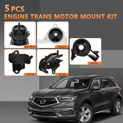 For 2001-2002 Acura MDX/2003-2005 Honda Pilot Engine Motor Mount Kits Set 5Pcs - Image 1 of 4