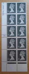 SG U73 1973 1,5p anthrazitgrau Zyl 9 (17 + 35 mm) Punktmaschine Zylinderblock - Bild 1 von 2