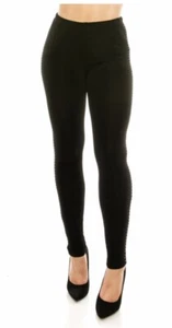 PANTALÓN DELGADO VESTIDO LEGGING JOSTAR ACETATO Spandex SLINKY Tejido Negro S M L XL 2X 3X - Imagen 1 de 9