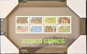 Royal Mail Video Games Framed Stamps. Sealed. Authentication Hologram On Back - Picture 1 of 3