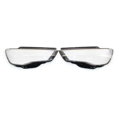 For 2013 2014 2015 2016 Audi A3 Pair Clear Headlamp Headlight Cover Lens Shell - image 1 of 4