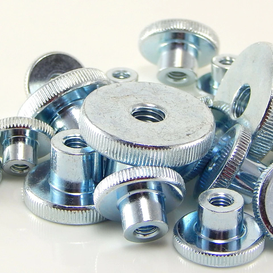 Rändelmutter hohe Form Raendelmuttern Rundmutter M4 - M8 DIN466 Dresselhaus - Bild 1 von 4