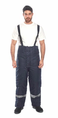 Portwest CS11 ColdStore Quilt Lined Polyester Reflective Pants with 6 Pockets - Image 1 of 4