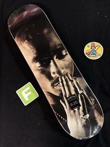 RARE Tupac Shakur Prayer Hands 2PAC Primitive Skateboard Deck Death Row Biggie - Bild 1 von 6
