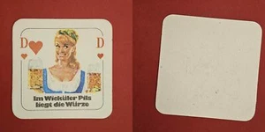 Wicküler Herzdame Brauerei Bierdeckel Coaster Beermat - Picture 1 of 1