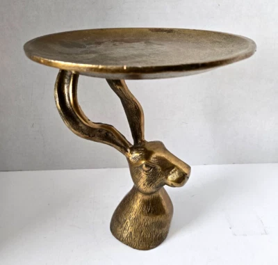 Plato para servir BUNNY RABBIT 11 1/4" X 8 1/2"" metal NUEVO Foto 1 de 4