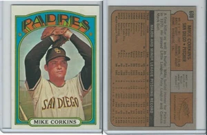 1972 Topps Baseball, #608 Mike Corkins, San Diego Padres - Picture 1 of 1