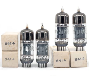 MATCHED QUAD 6414 GE NOS Tube Röhre Valvula Valve Valvola 진공관 真空管 电子管 Lampe - Picture 1 of 3