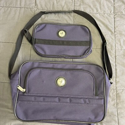 2 pc Carry On American Trunk & Case Purple Shoulder Bag & Makeup Shave Case - Image 1 of 4