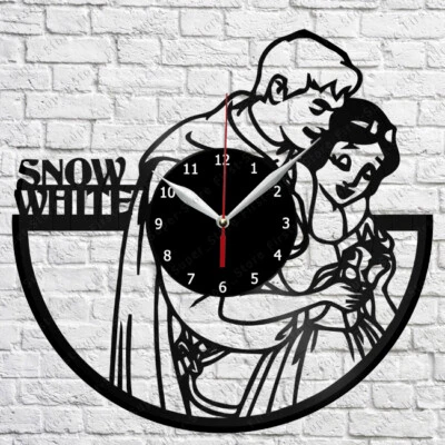 Snow White Vinyl Clock Record Wall Clock Decor Fan Art Home 3416 - Изображение 1 из 4