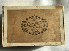 1935 1939 FOREST CONDOR SIGN CIGAR BOX L'EPIPHANIE QUEBEC CANADA TOBACCO 6 CENTS