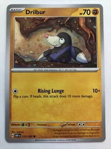 Pokémon TCG Obsidian Flames Drilbur 111/197 NM - Picture 1 of 2