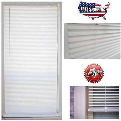 Cordless 1 In. Vinyl Mini Blinds Window Shade 72  Length All Size Width Indoor • 10.09$