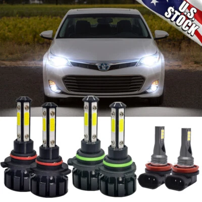 For Toyota Avalon 2013 2014 2015 2016 2017 LED Headlight High/Low + Fog Light V5 Foto 1 de 4