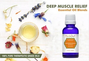 Essential Oil Pure Blend MUSCLE JOINT PAIN RELIEF Natural Aromatherapy Massage - Picture 1 of 8