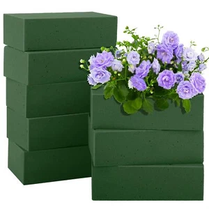 8PCS Floral Foam Blocks Wet Dry Foam Bricks 5.5x3.1x1.8 Inch Wedding Decor - Picture 1 of 7