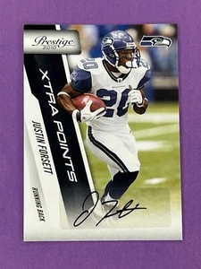 2010 Playoff Prestige Xtra Points Black Auto /250 Justin Forsett #176 Auto - Picture 1 of 2