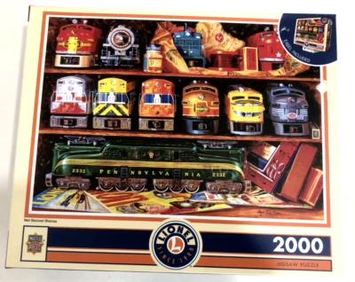 NEW Master Pieces 2000 PC Lionel Trains Train Puzzle Designed by Angela Thomas - Image 1 of 4