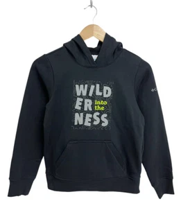 Columbia Sportswear Co. Unisex Kid's Black Hooded Pullover Sweatshirt Size M - Picture 1 of 8