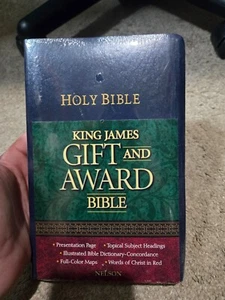 King James Gift and Award Bible by Thomas Nelson Imitation Leather New Sealed - Picture 1 of 5