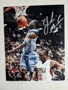 Jackie MANUEL Signed 8x10 Photo UNC Tarheels NC Basketball Autograph COA B - Picture 1 of 1