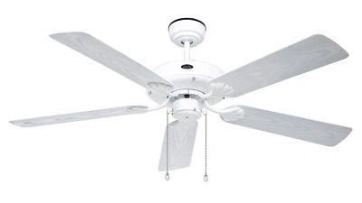 Outdoor Ceiling Fan Without Light Classic White Outdoor Patio Ventilator IPX4 - Image 1 of 4