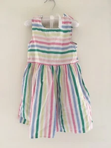 George Girls Multicoloured Stripy Summer Dress. Age 4-5yrs. Excellent condition - Picture 1 of 2