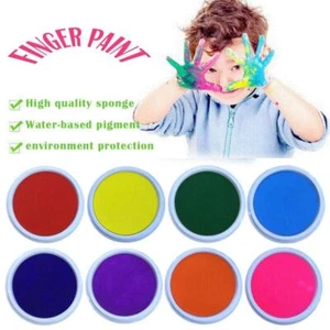 Colorful Ink Stamp Pad DIY Finger Painting Craft Cardmaking Kids -50%OFF N0X5 - Imagen 1 de 10
