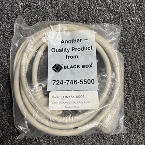 Cable estándar Black Box de 5 pies CPU/Servidor a ServSwitch, EHN151-0005 (x) - Imagen 1 de 2