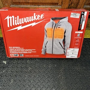 Milwaukee M12 Heated Hoodie Large 336G-21L Gray - Picture 1 of 6