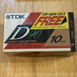 10 TDK D90 90 Minute Blank Audio Cassette Tapes Type I Normal IEC Sealed - JAPAN - Picture 1 of 6