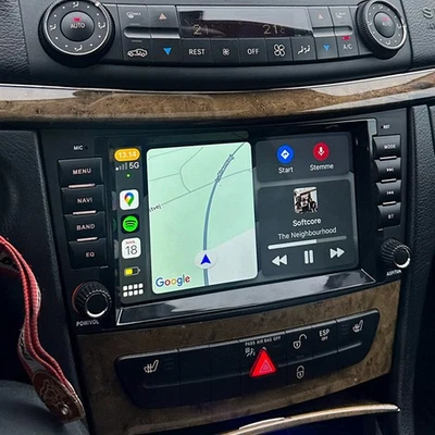 8'' 64GB For Mercedes Benz W211 E320 E350 E500 CLS550 Car Stereo Radio Carplay - Image 1 of 4