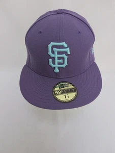 New Era 59Fifty Embroidred Hat MLB Basic San Francisco Giants Purple Sz 7 1/2 - Picture 1 of 6