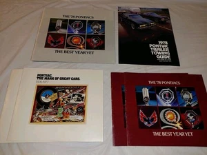 Lot of 6 Vintage 1978 Pontiac Cars Brochures~ Best Year Yet - Picture 1 of 5