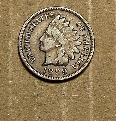 1899     Indian Head Cent     ACTUAL  COIN                           91113211-05 - Image 1 of 2