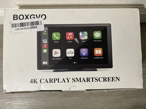 BOXGVO Wireless Carplay Screen for Car with 4K Dash Cam 9" Portable Android Auto - Picture 1 of 24